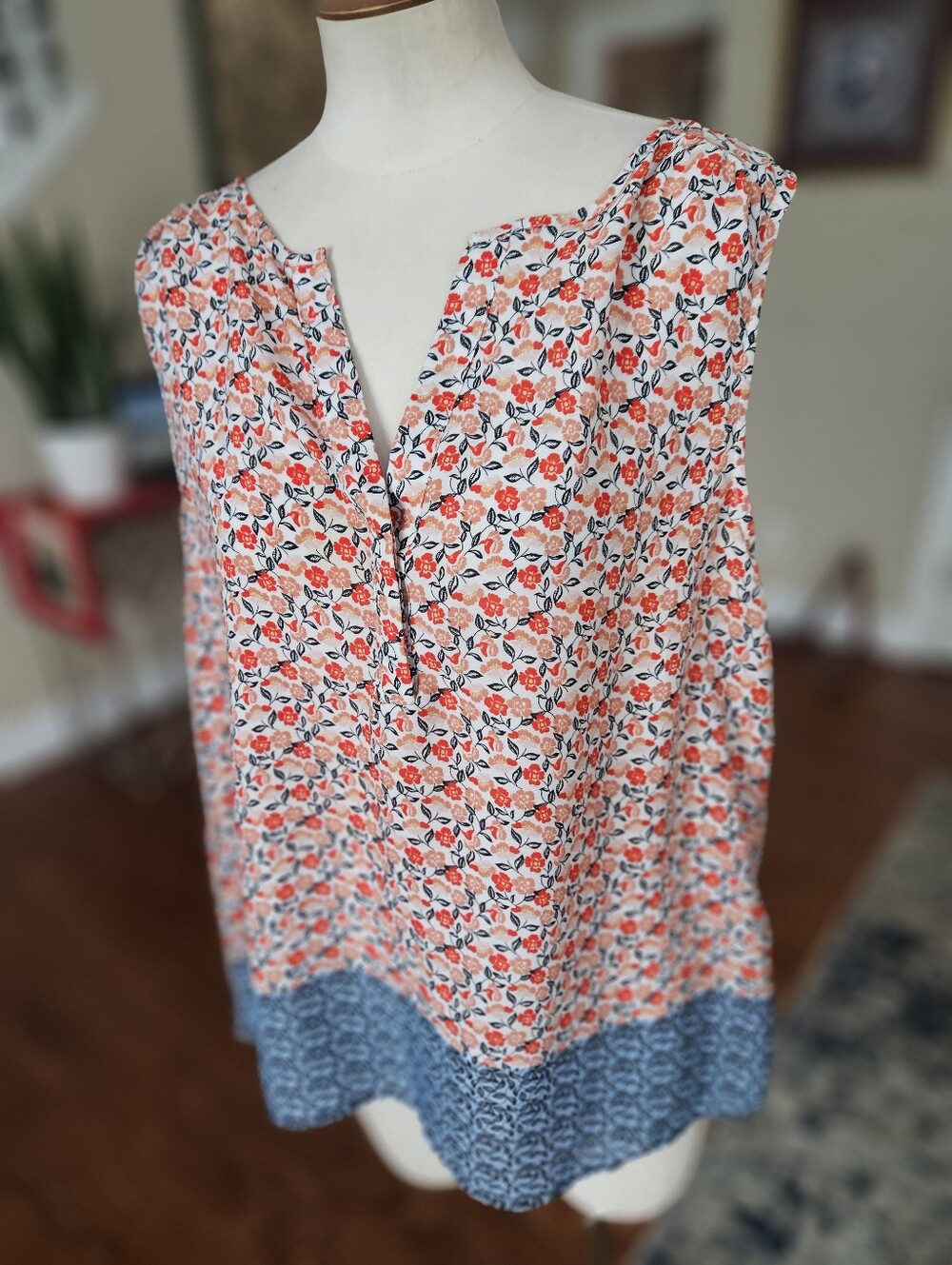 Zac And Rachel Floral Top XL